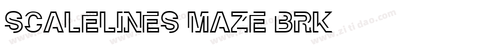 Scalelines Maze BRK字体转换